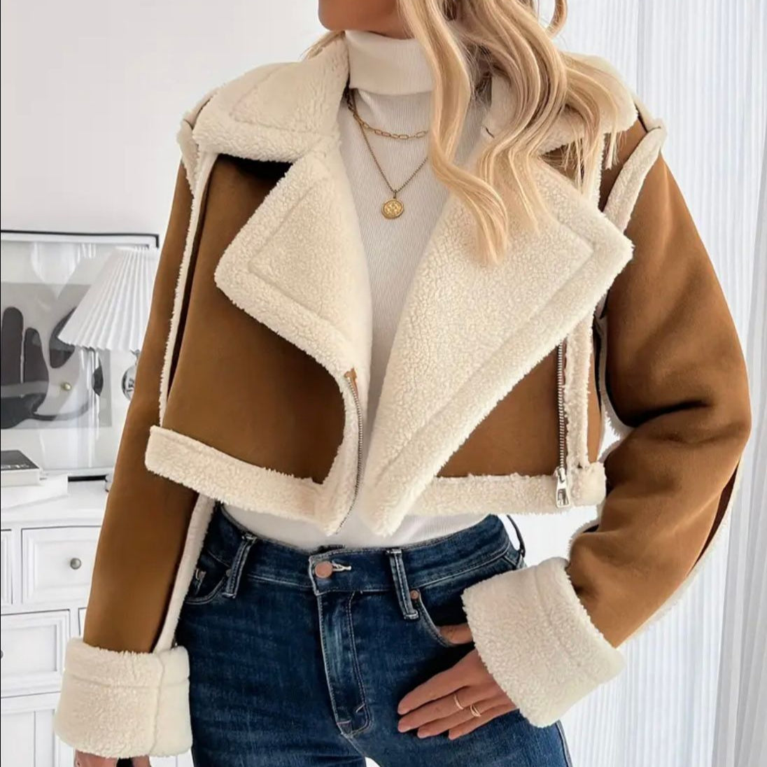 Chaqueta afelpada top