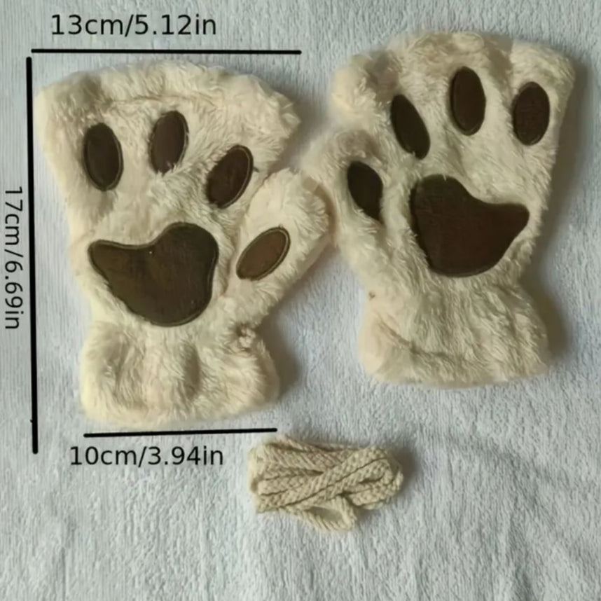 Guantes sin dedos estilo Kawaii