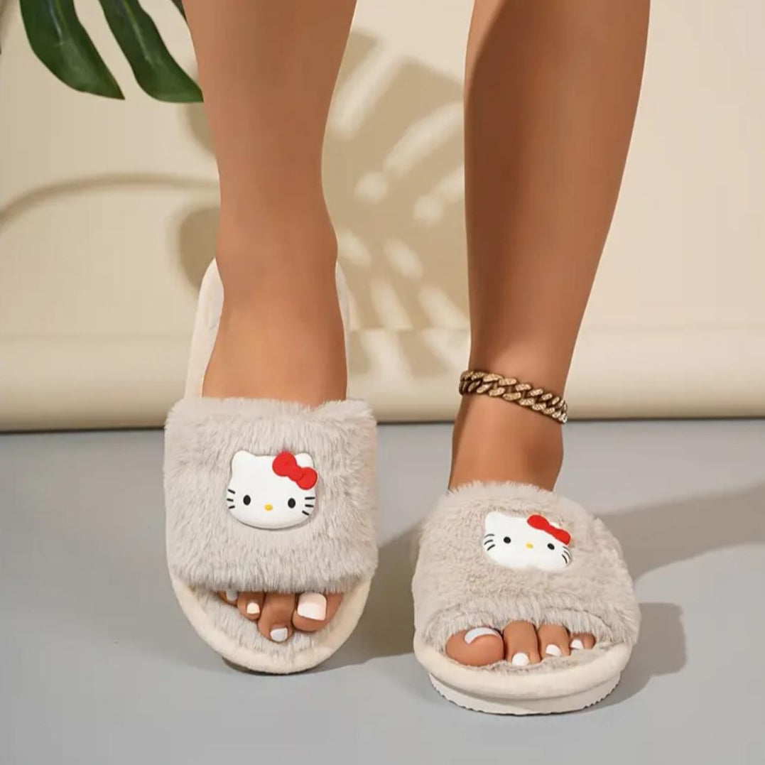 Sandalias afelpadas Kitty