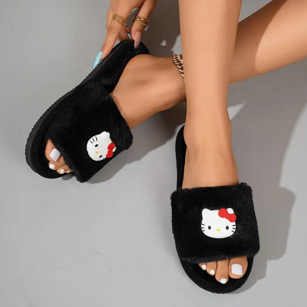 Sandalias afelpadas Kitty