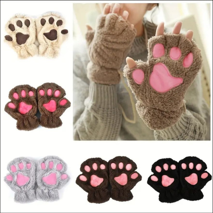 Guantes sin dedos estilo Kawaii