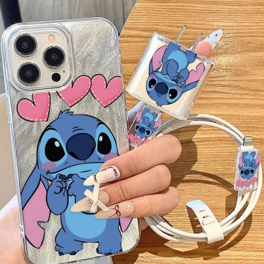 kit 5piezas Stich para IPhone